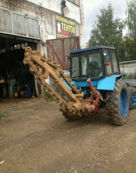 Траншеекопатель(бара) на базе мтз-82