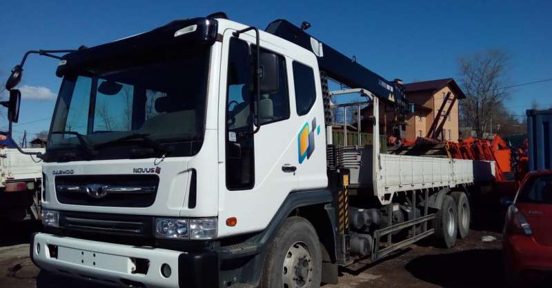 Daewoo novus 15т с кму hiab 190 TM 8т, 2017г