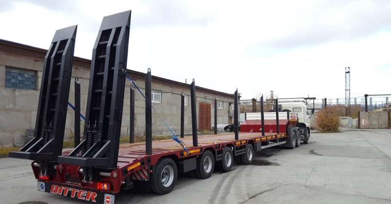 Низкорамный трал тяжеловоз Bitter г/п 50т
