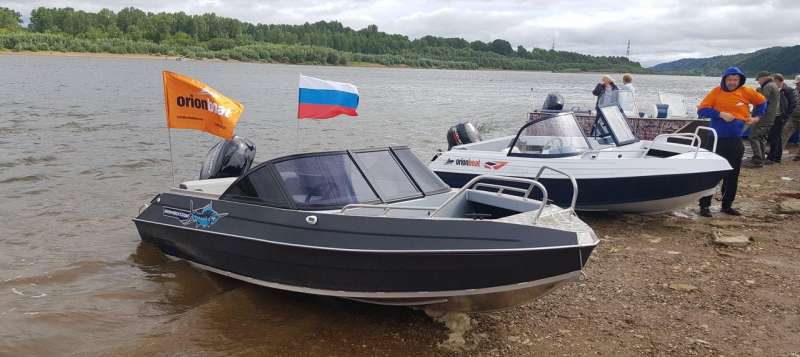 Orionboat 46 Д с новым Mercury 60