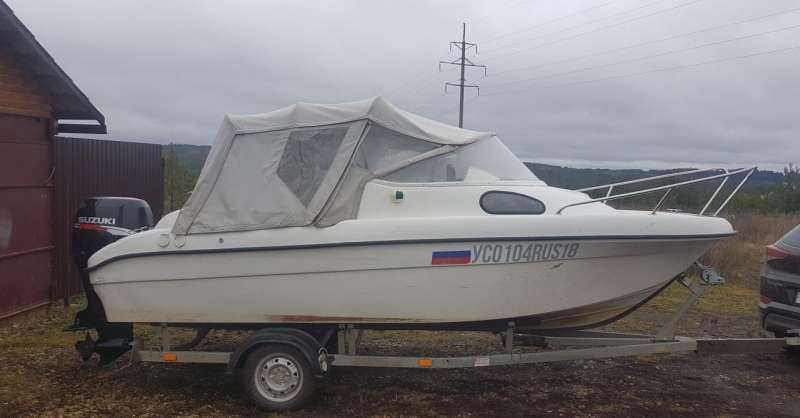 Катер Одиссей-530, мотор Suzuki-115, прицеп