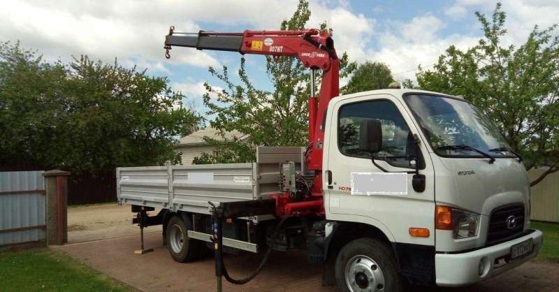 Кран-манипулятор Hyundai HD78