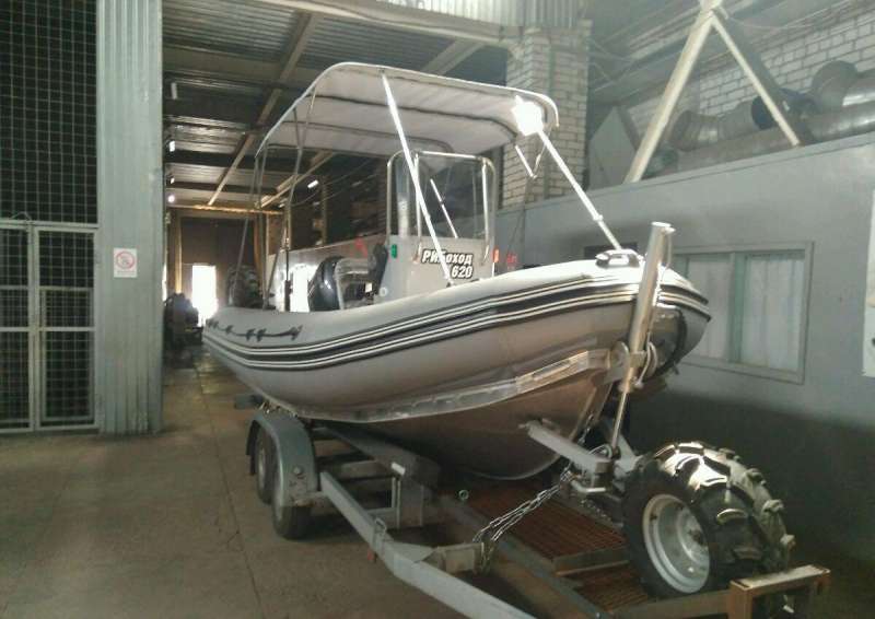 Лодка- амфибия "Рибоход 650" новый