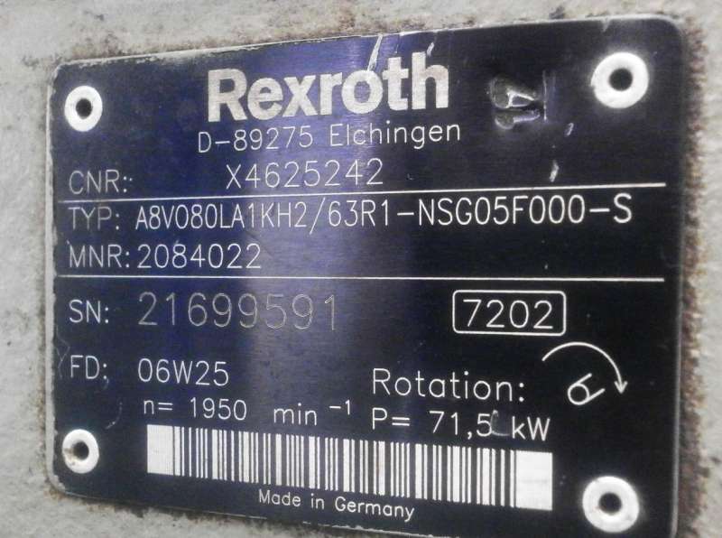 Гидронасос A8VO80 Rexroth для Doosan 140DX