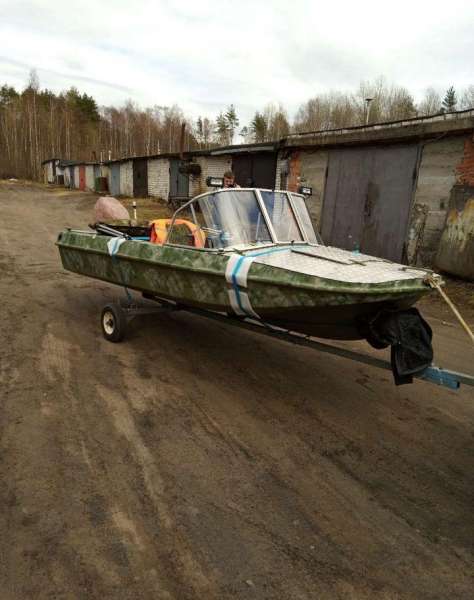 Лодка Обь3 мотор Тохатсу 30