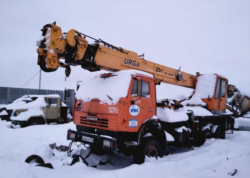 Автокраны Камаз, Урал, 25 тонн, 2006-2007 г.в