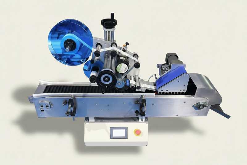 Автоматический этикетировщик для узких цилиндрических