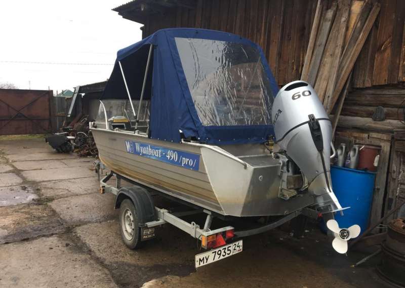 Wyatboat 490 Pro, Honda BF 60