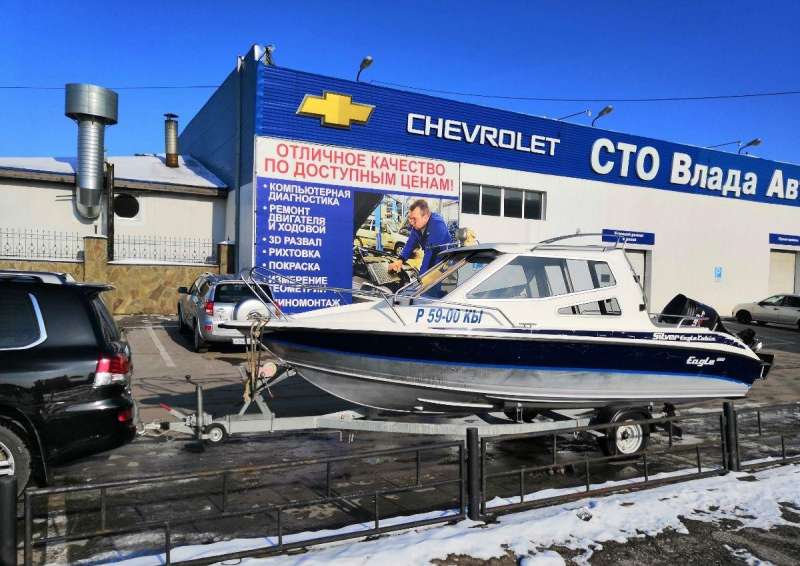 Катер silver eagle cabin suzuki 150