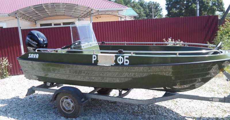 Пластиковая лодка sava 430