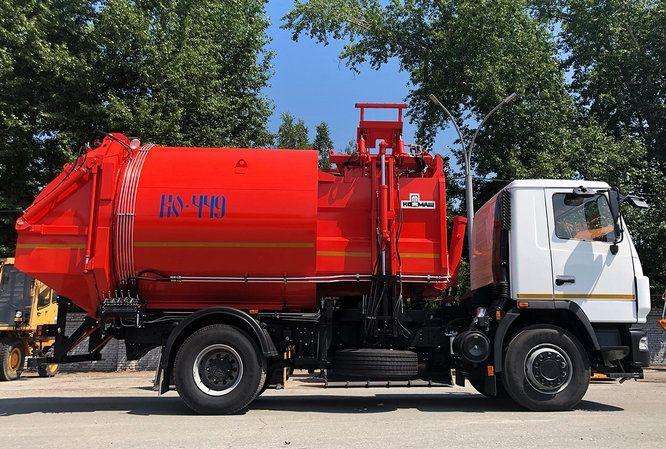 Ко-449-33 на маз 534025-585-013 мусоровоз боковая