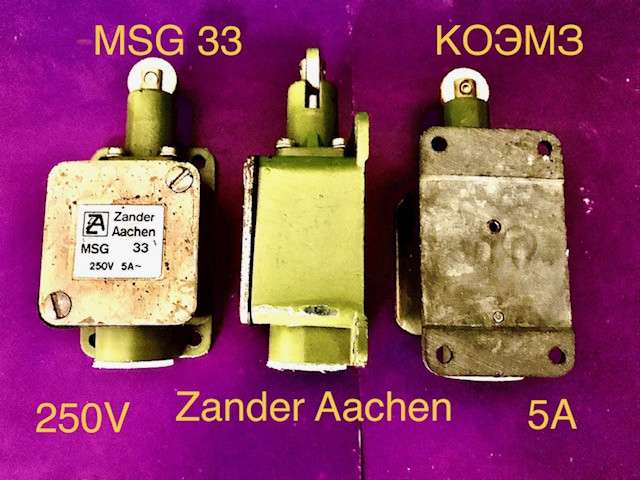 Концевой выключатель Zander Aachen type MSG 33