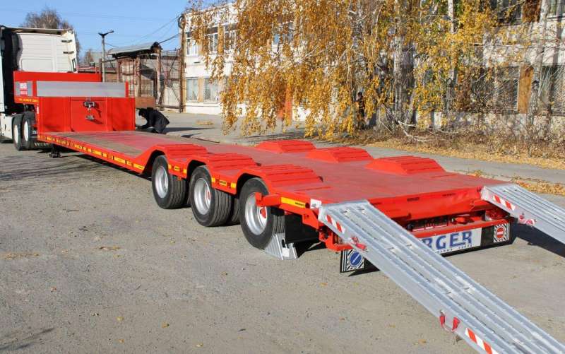 Полуприцеп трал (тяжеловоз) Berger 9853, 2021