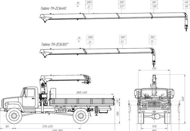 Газ 3308 кран. ГАЗ 3309 С манипулятором габариты. ГАЗ 3309 С КМУ схема. ГАЗ Егерь с КМУ чертеж. КМУ на базе ГАЗ 3308 габариты.