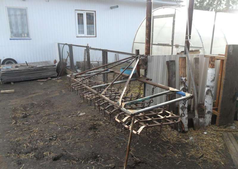 Навесное оборудование к мини-трактору на 4 бороны