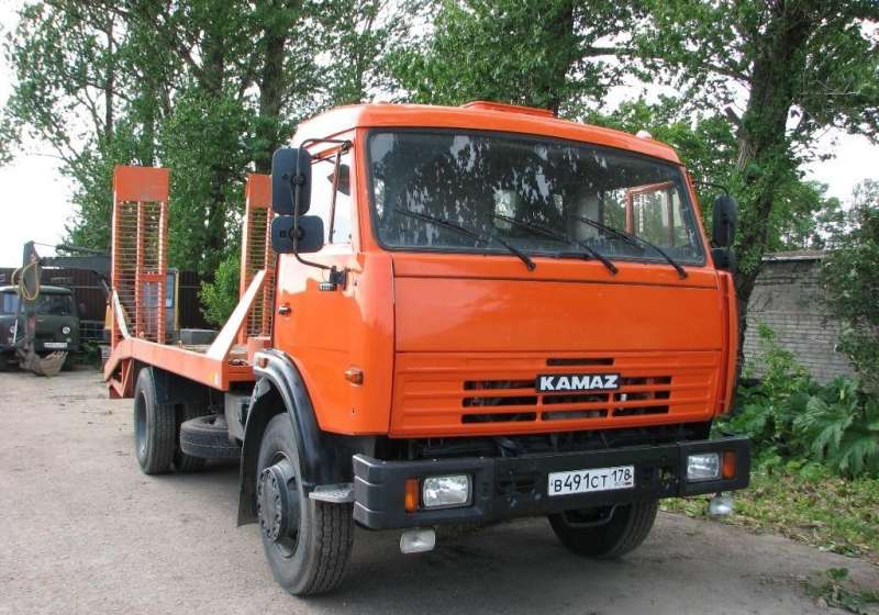 Эвакуатор камаз 4325, ломанная платформа, 6 тонн