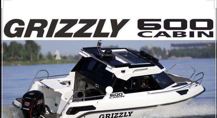 Новый катер 2021 Grizzly 600 cabin+mercury150proXS