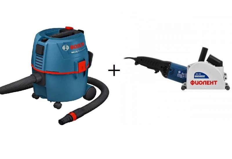 Аренда штроборез + промышленный пылесос