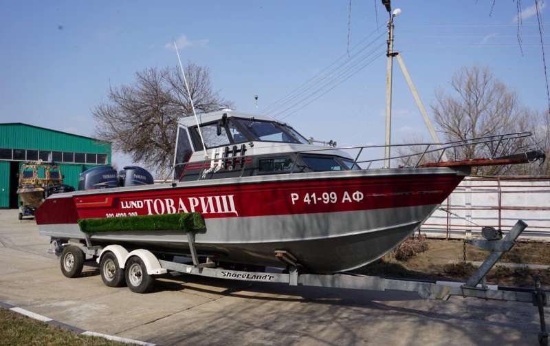 Катер Lund c двумя моторами Yamaha 250 л/с