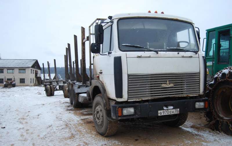 Автомобиль - сортиментовоз маз г.н. В970 ен 35