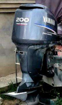 Лодочный мотор "Ямаха FL200" 4такта