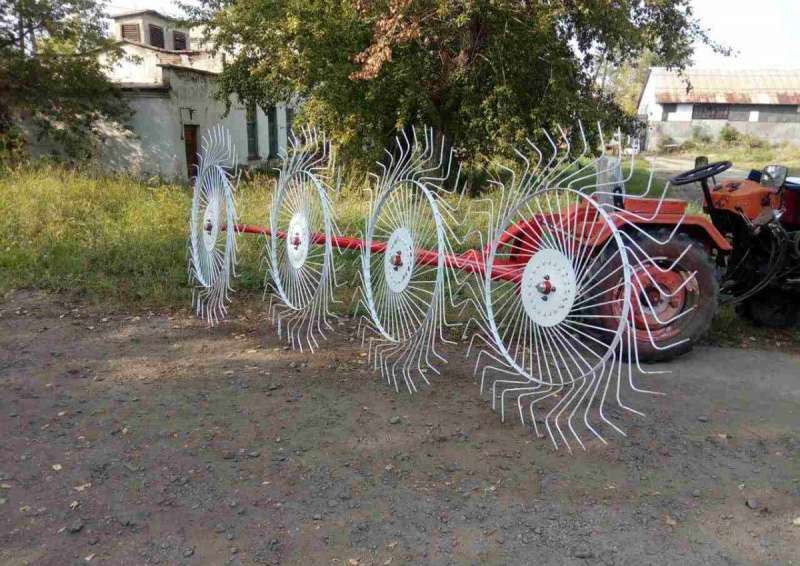 Грабли-ворошилки одно крыло 4 диска для Трактора