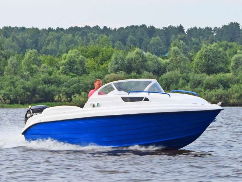 Новый катер с каютой Неман 550 комбинированный
