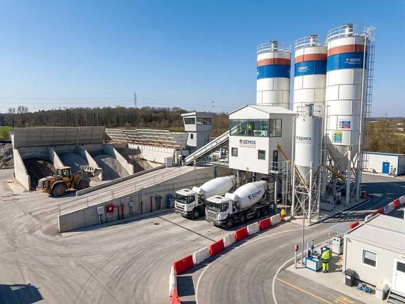 Бетонный завод Semix 100 м3час | зимний вариант