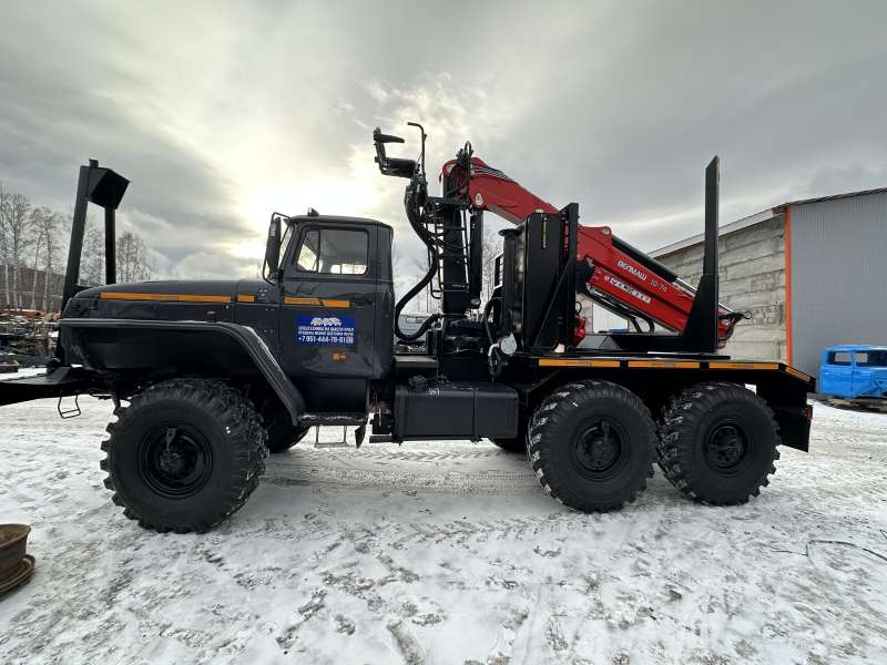 Уралы лесовозы капитальный ремонт с новыми КМУ