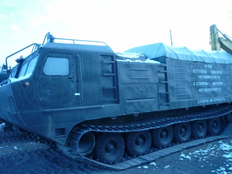 Двухзвенный вездеход дт-30 «витязь»