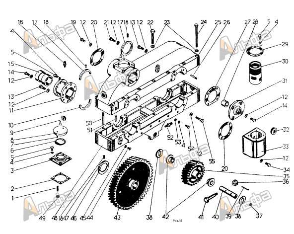 Корпус привода распределительного вала (сборка) Д50.08