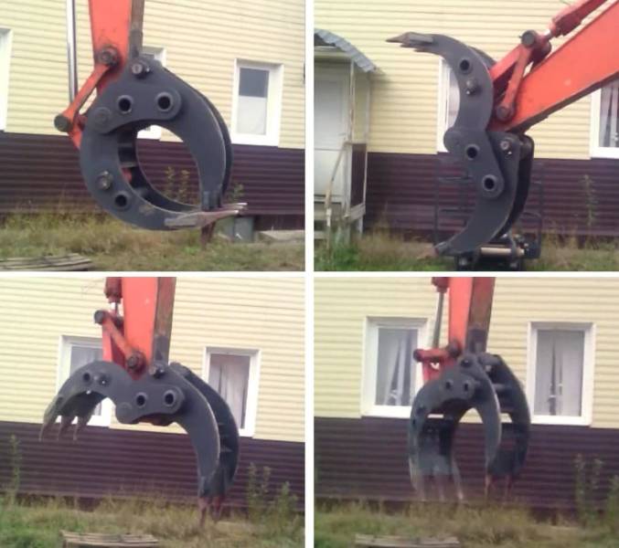 Неповоротный лесозахват для экскаватора LiuGong 933