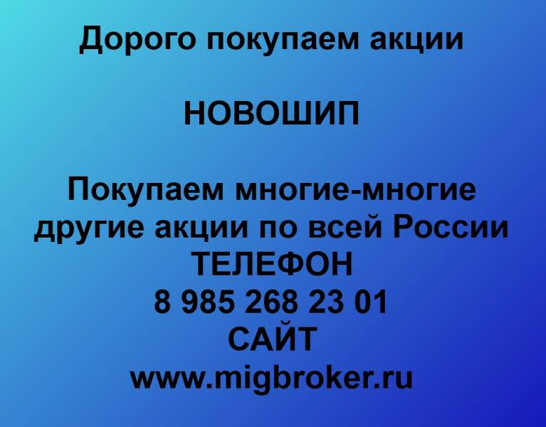 Покупаем акций «Новошип» по высоким ценам без налога
