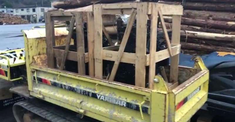 Самоходная тележка мини думпер yanmar C10R