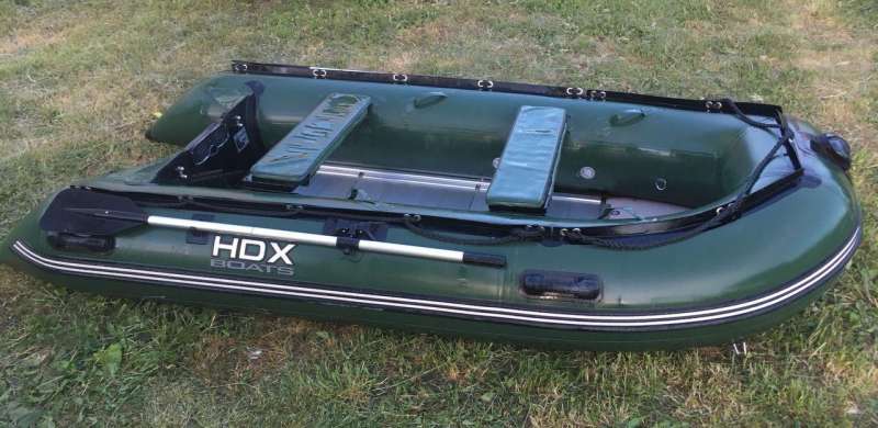 Комплект Лодка пвх HDX Oxygen 330 (зел) AL, мотор