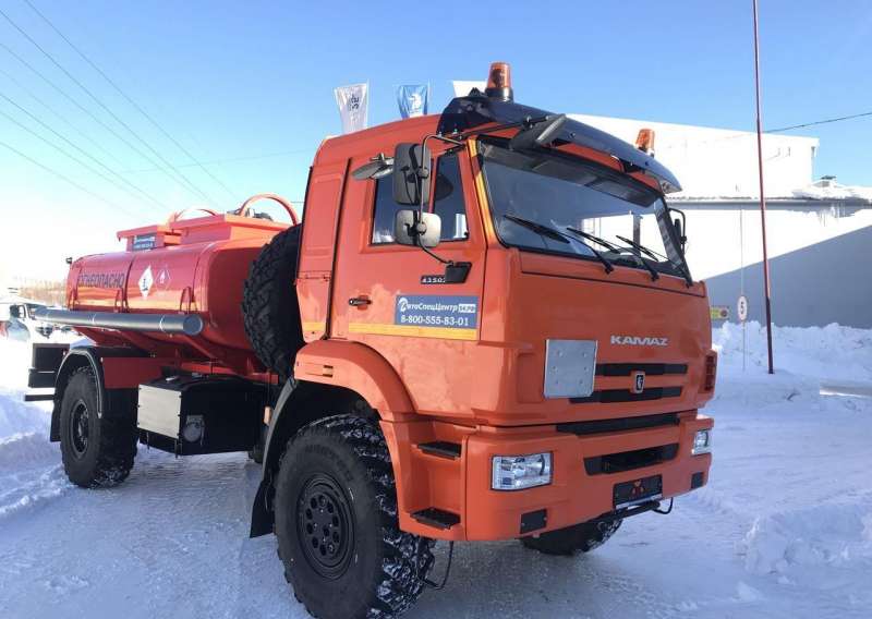 Автотопливозаправщик атз-7, 2 секции Камаз- 43502