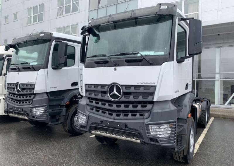 Mercedes Arocs 5 с кму Palfinger PK 23500