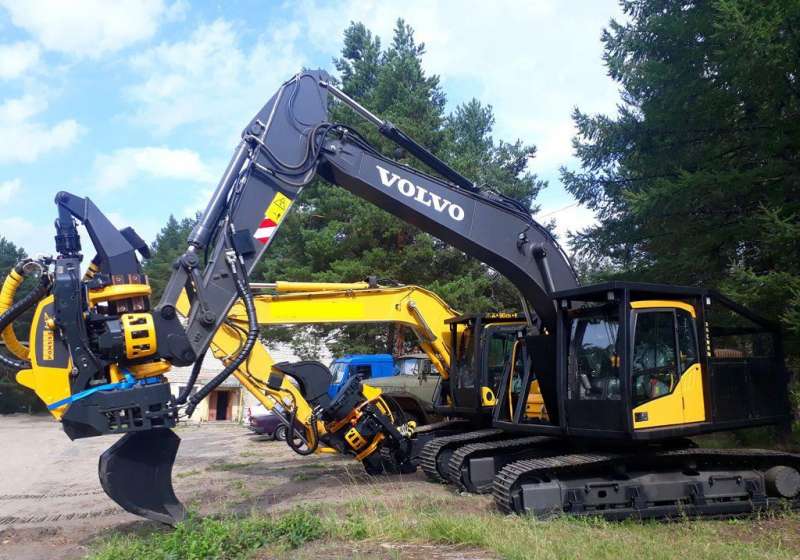 Харвестер Volvo EC220DL с головкой Ponsse H7HD