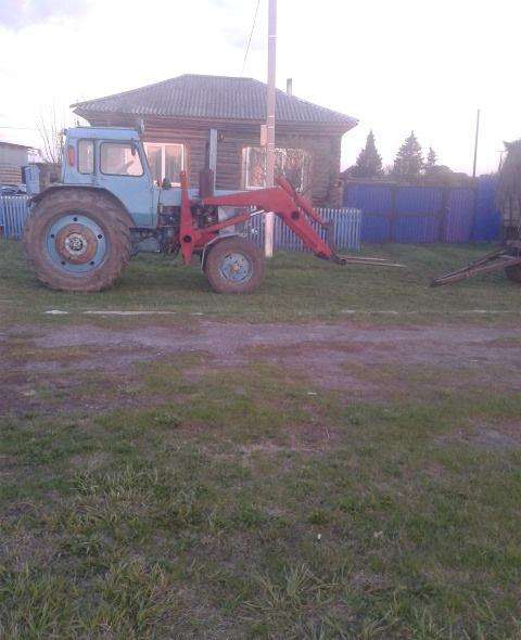 Мтз 82 с куном+прицеп 4.5т