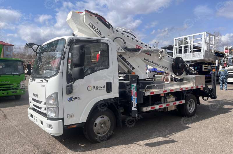 Автовышка Wanbang GKS24 на шасси Isuzu 4Х2 дв 96Kw