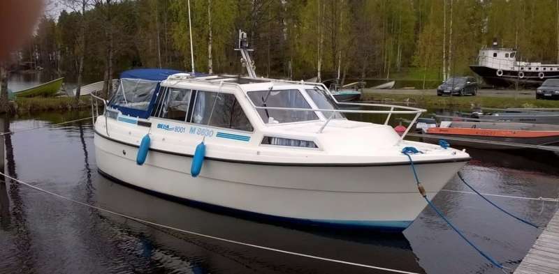 Морской дизельный катер bella 8000 1990г