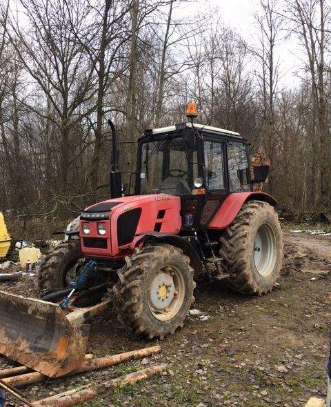 Трактор мтз 92-п бара, траншеекопатель, грунторез