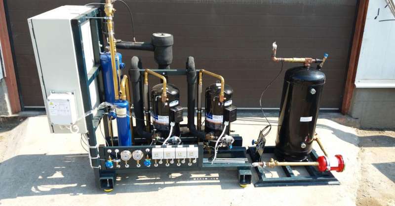 Холодильная централь на двух Copeland ZB76 б/у