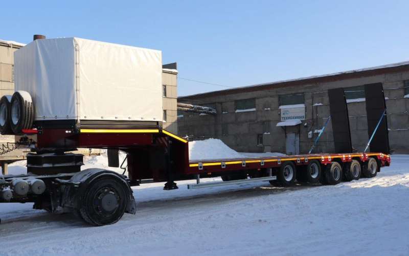 Трал низкорамный 65 тонн saab 5 осей