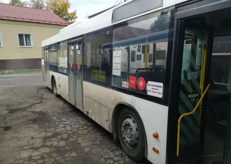 Автобус MAN nl 263 с маршрутом
