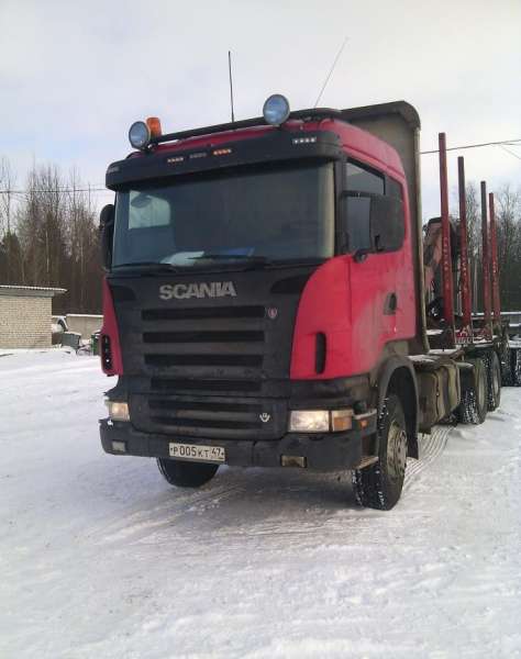 Лесовоз Сортиментовоз Scania R500 с прицепом