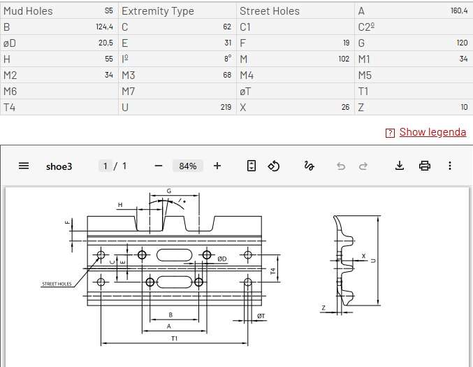 Башмак 20Y-32-11331 гусеничных цепей экскаваторов