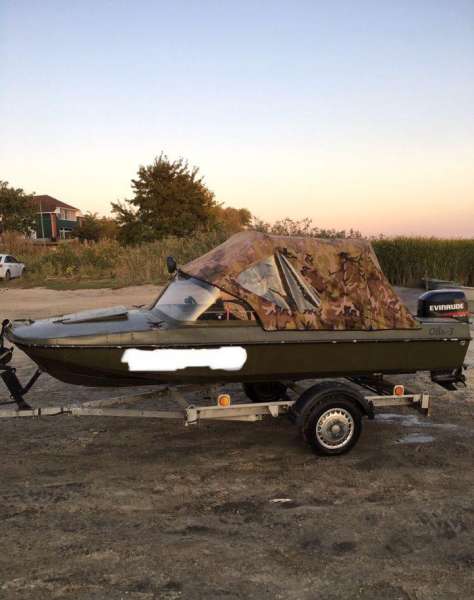 Лодка Обь 3 мотор Evinrude 35 Elan Эвинруд 35 Элан