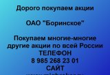 Покупаем акции ОАО «Боринское»
