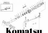 Цилиндр для переключения функций ковша на komatsu pc200